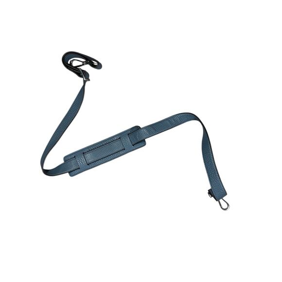 NEW WITH TAGS URI MINKOFF BLUE LEATHER DUFFEL BAG - Picture 3 of 11